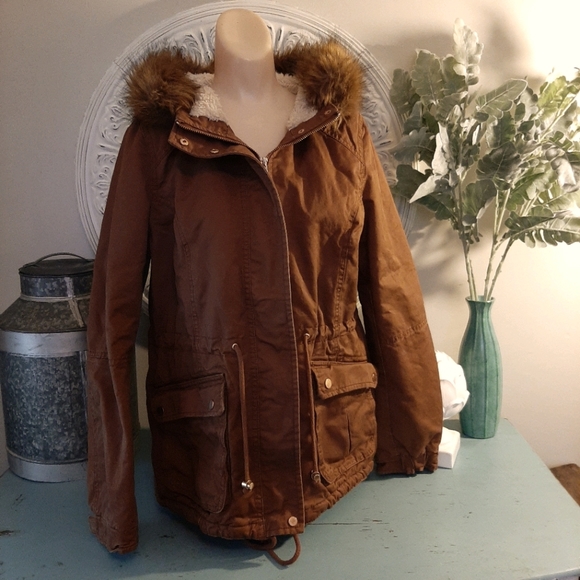 H&M Divided Jackets & Blazers - H&M Divided Faux Shearling Lined Parka
